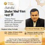 Tema Khutbah Iedul Fitri 1447 H “Taqwa Pasca Ramadhan: Membangun Ibadah dan Muamalah yang Jujur Menuju Keberkahan Hidup”